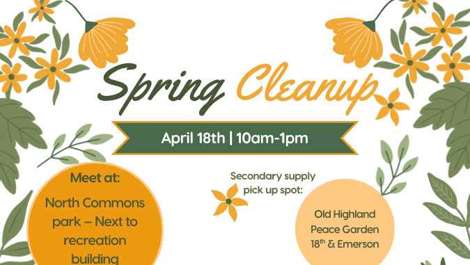 Spring Clean Up April 18th